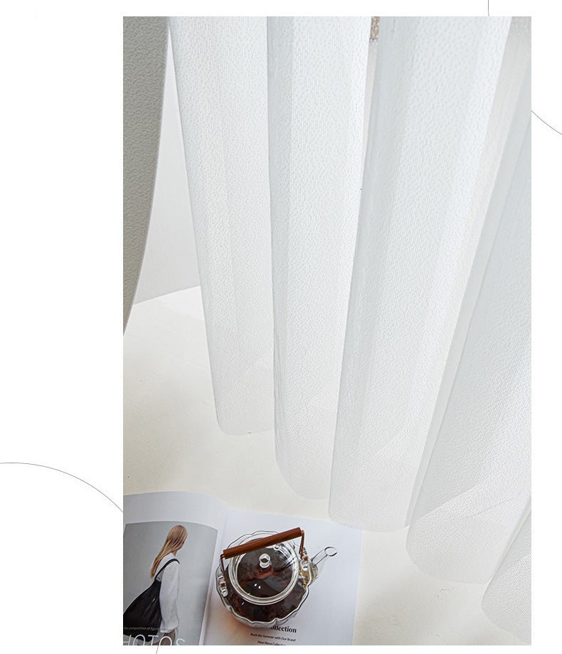 Sheer Vertical Shades 50% Blackout — Transparency Collection - Dreamlike Curtains