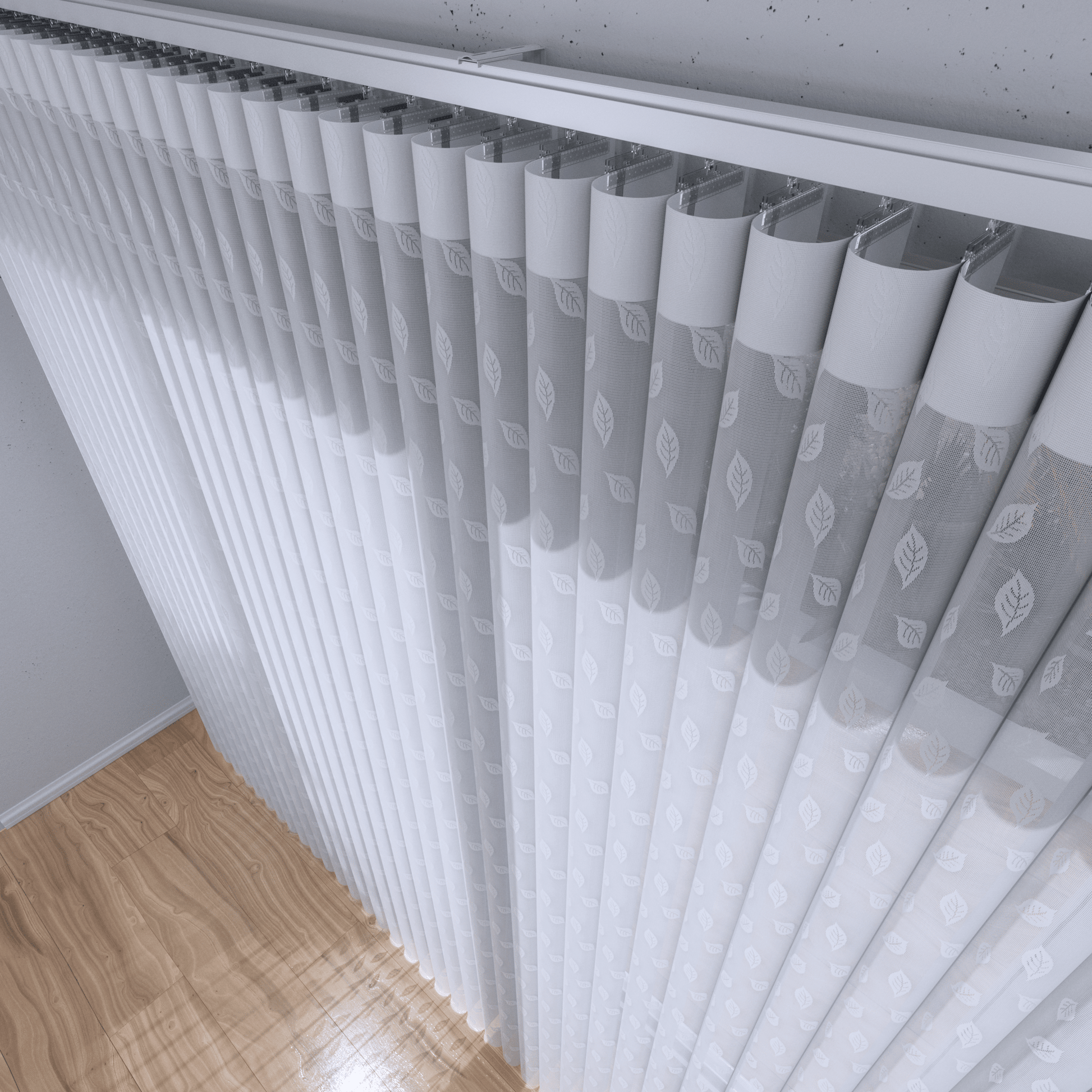 Soft Vertical Blinds 50% Blackout — Willow Whisper Collection - Dreamlike Curtains