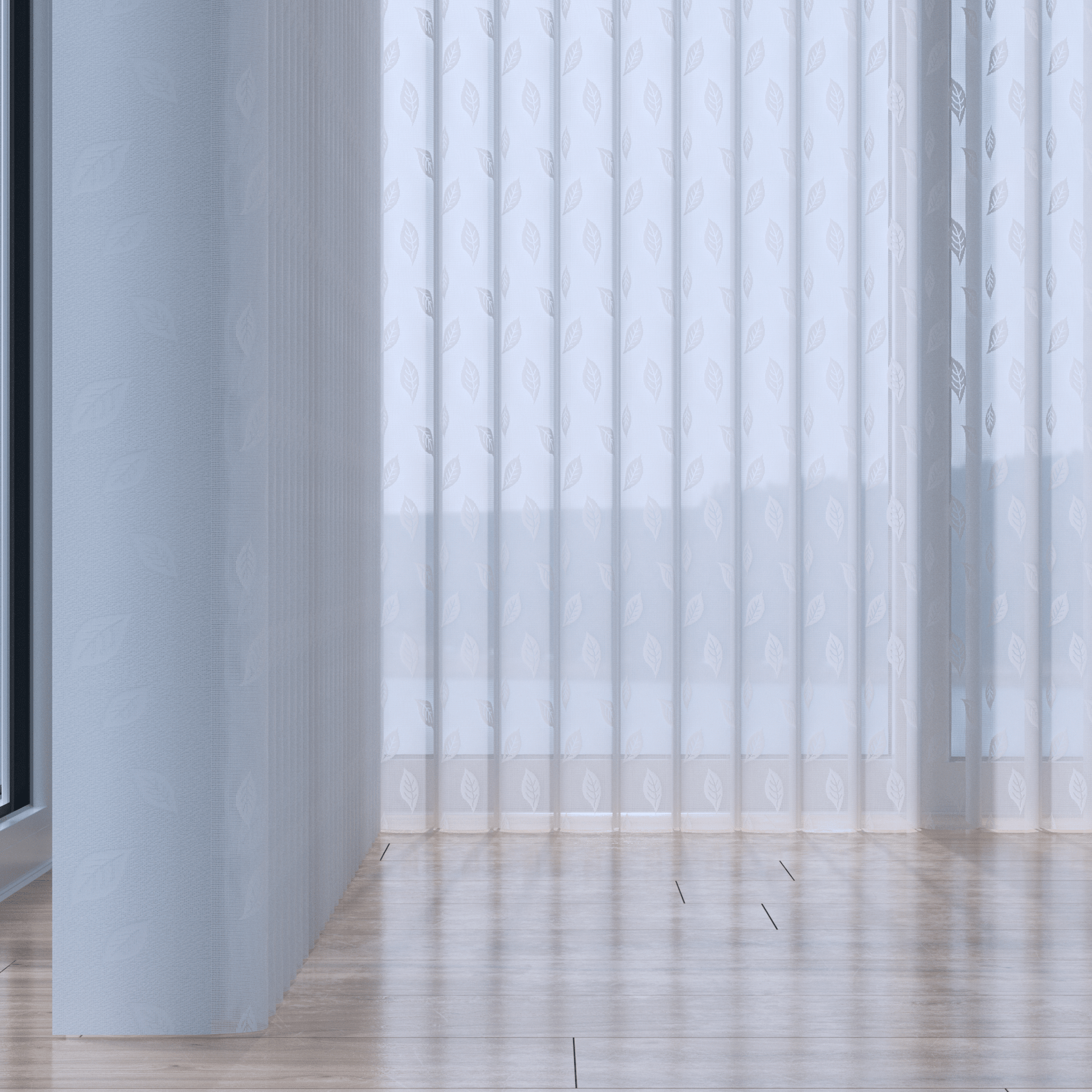 Soft Vertical Blinds 50% Blackout — Willow Whisper Collection - Dreamlike Curtains