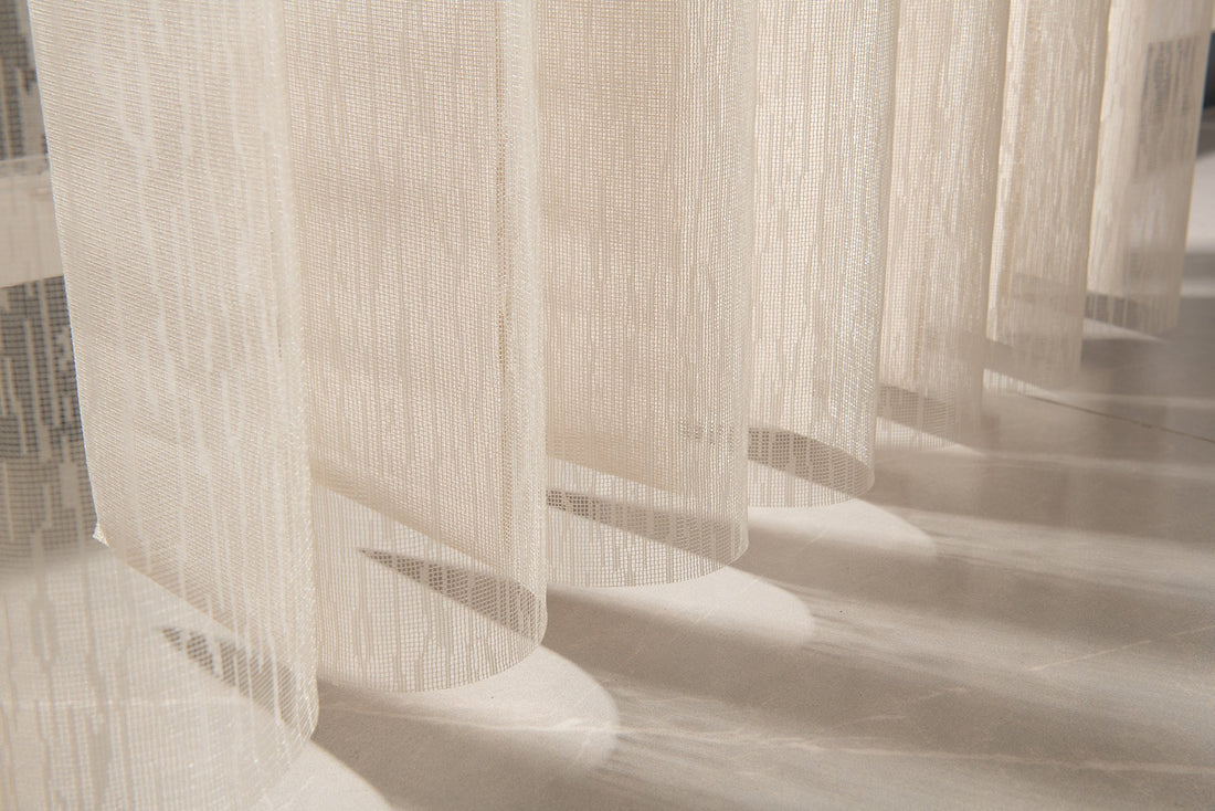 Soft Vertical Sheer Curtains with Built - In Light Filtering & Privacy - Urban Series - 50% Blackout - Dreamlike Curtains