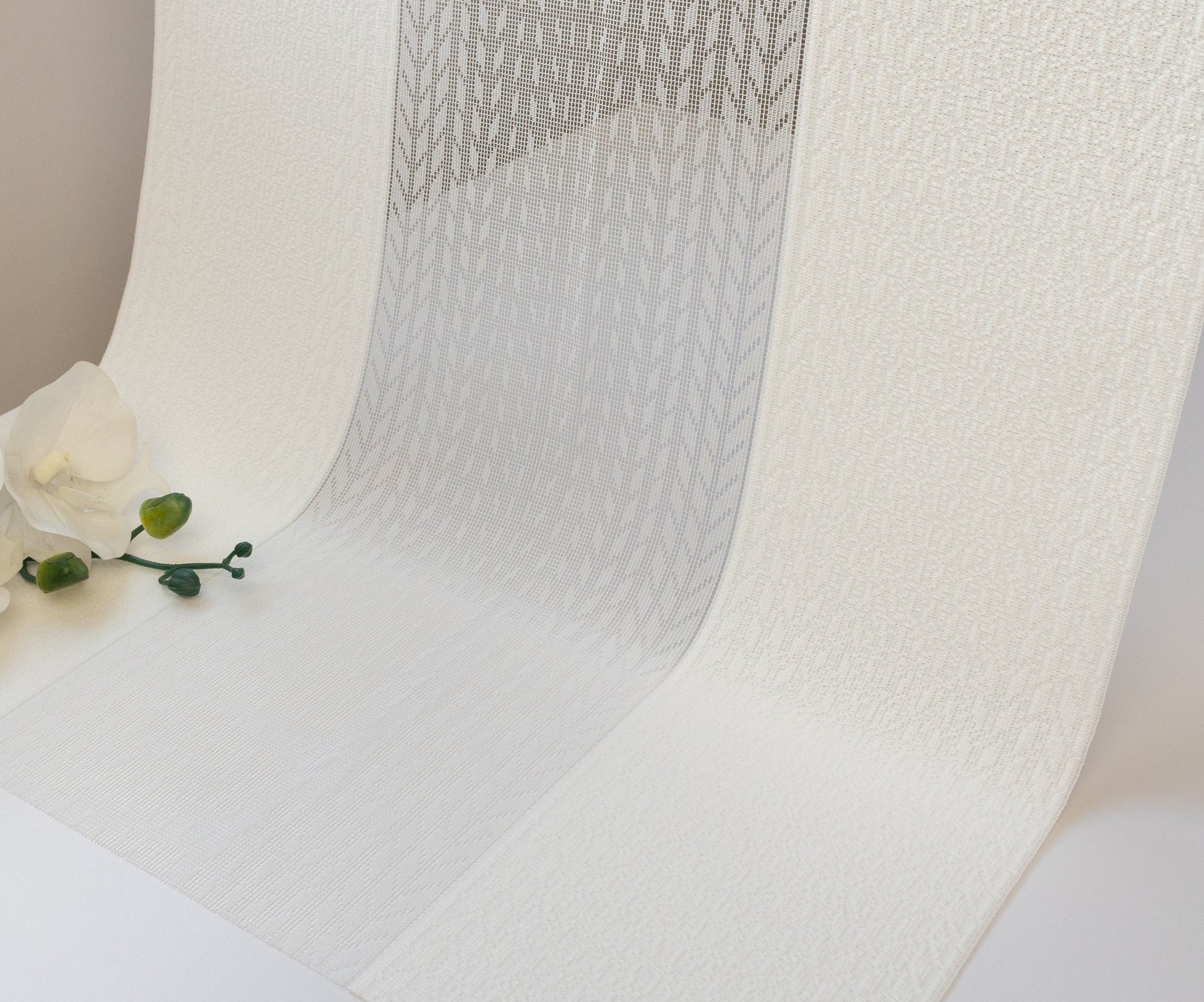 Soft Vertical Sheer Curtains with Integrated Light Filtering - Crystal Collection 50% Blackout - Dreamlike Curtains