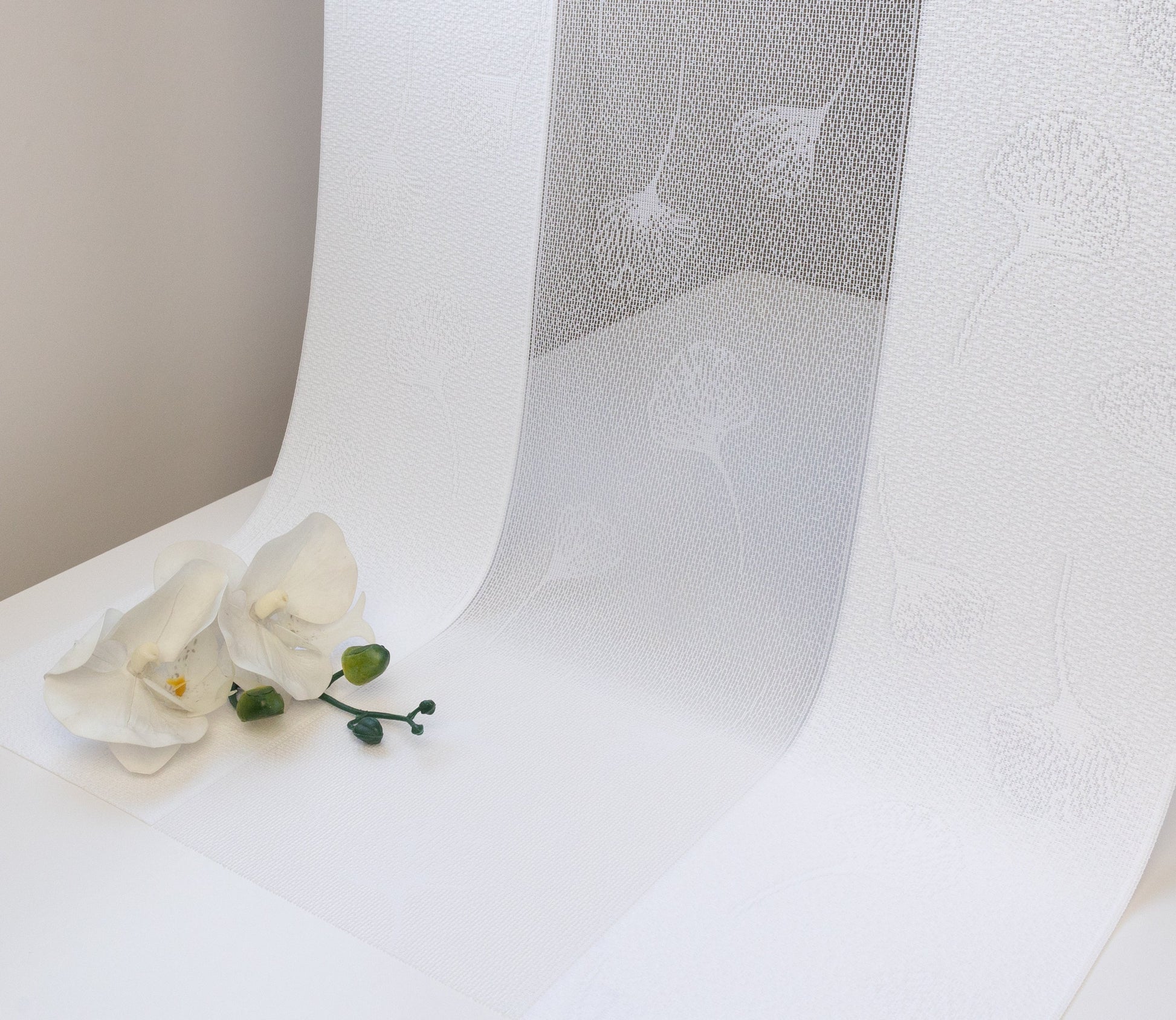 Soft Vertical Sheer Curtains with Integrated Light Filtering - Ginkgo Series 50% Blackout - Dreamlike Curtains