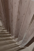 Soft Vertical Sheer Curtains with Integrated Light Filtering - Novelle Pattern Collection 50% Blackout - Dreamlike Curtains