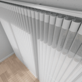 Swatch of Cloud style, white color, 50% Blackout - Dreamlike Curtains
